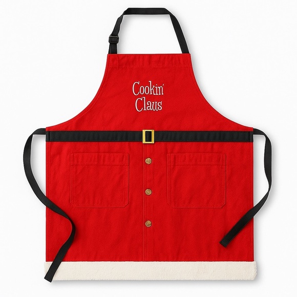 Cookin Claus Christmas Apron by Kay Dee Designs - Picture 1 of 8